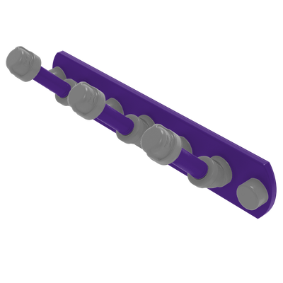 Collegiate Collection 3 Position Multi Hook Flint Hills Purple and Silver Edition