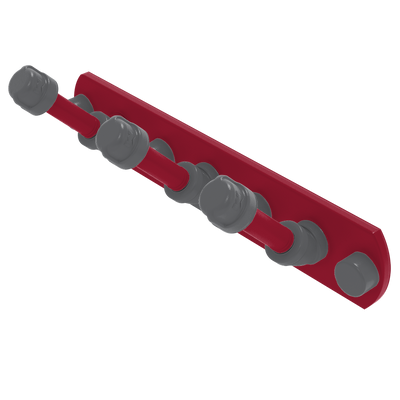 Collegiate Collection 3 Position Multi Hook Pullman Crimson and Gray Edition