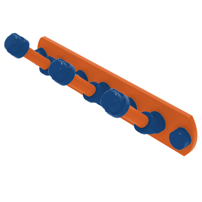 Collegiate Collection 3 Position Multi Hook Treasure Valley Blue and Orange Edition