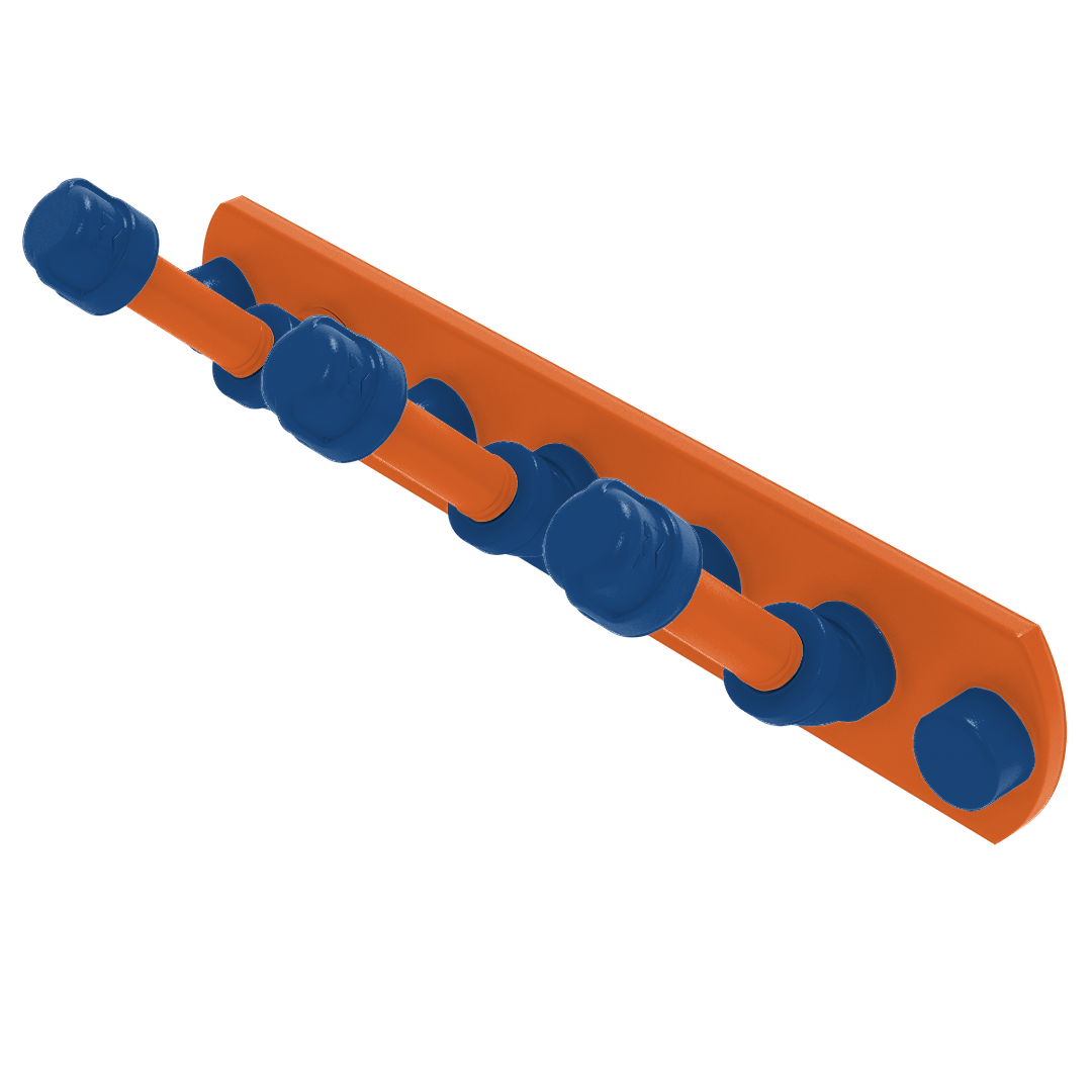 Collegiate Collection 3 Position Multi Hook Treasure Valley Blue and Orange Edition