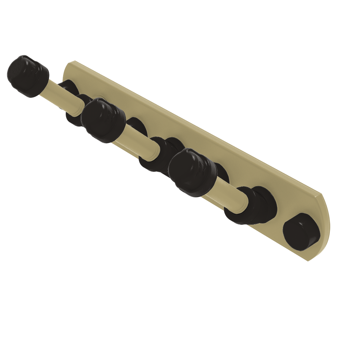 Collegiate Collection 3 Position Multi Hook Boulder Black and Gold Edition