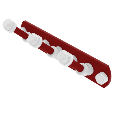 Collegiate Collection 3 Position Multi Hook Silicon Valley Red and White Edition