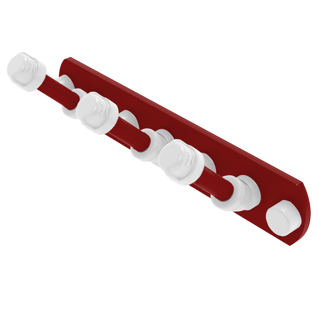 Collegiate Collection 3 Position Multi Hook Silicon Valley Red and White Edition