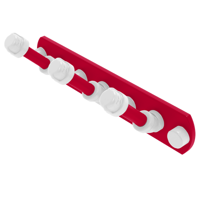 Collegiate Collection 3 Position Multi Hook Salt Lake Red and White Edition