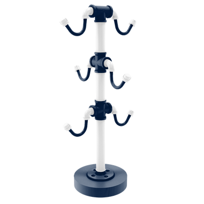 Collegiate Collection Countertop 6 Coffee Mug Holder Keystone State Blue and White Edition
