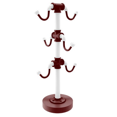 Collegiate Collection Countertop 6 Coffee Mug Holder College Station Maroon and White Edition