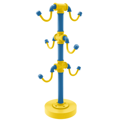 Collegiate Collection Countertop 6 Coffee Mug Holder Westwood Blue and Gold Edition