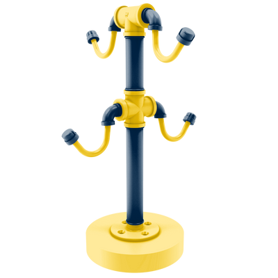 Collegiate Collection Countertop 4 Coffee Mug Holder Great Lakes Maize and Blue Edition