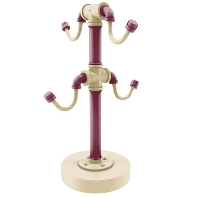 Collegiate Collection Countertop 4 Coffee Mug Holder Tallahassee Garnet and Gold Edition