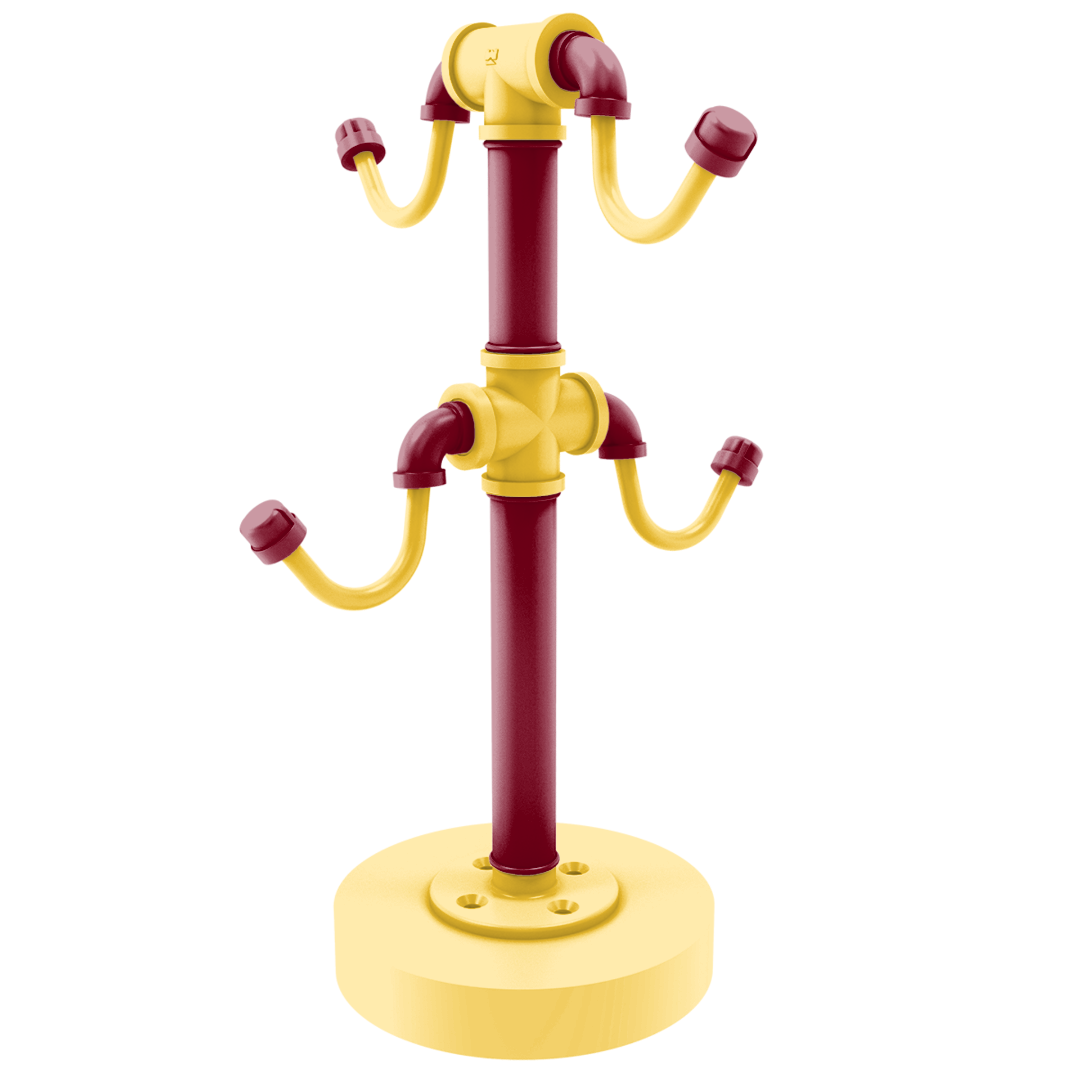 Collegiate Collection Countertop 4 Coffee Mug Holder Twin Cities Maroon and Gold Edition