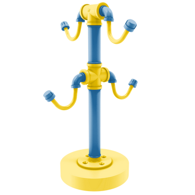 Collegiate Collection Countertop 4 Coffee Mug Holder Westwood Blue and Gold Edition
