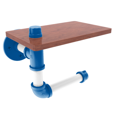 Collegiate Collection Toilet Paper Holder with Wood Shelf Lexington Legends Edition