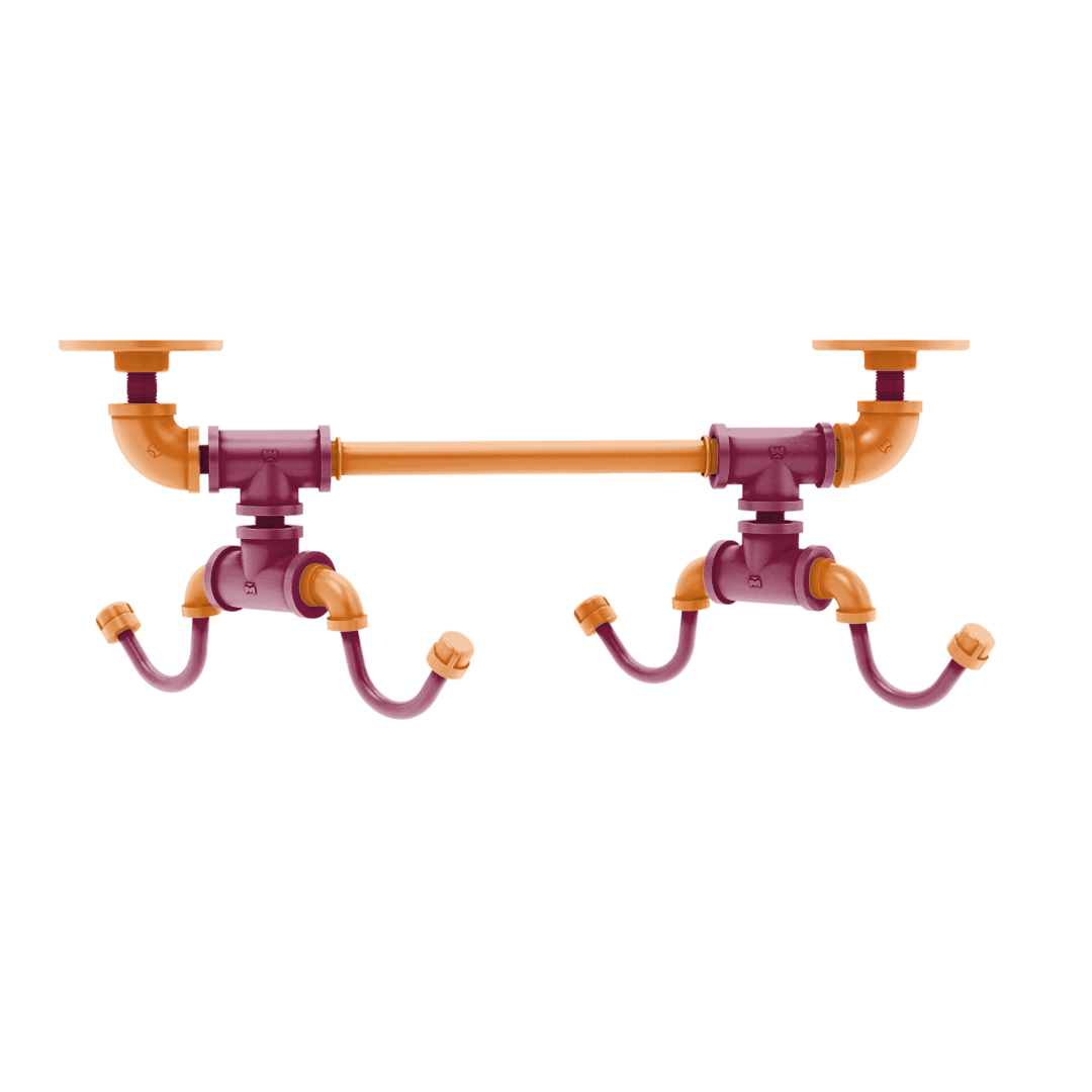 Collegiate Collection Under Cabinet 4 Coffee Mug Rack Hartford Blacksburg Game Day Edition