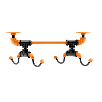 Collegiate Collection Under Cabinet 4 Coffee Mug Rack Hartford Stillwater Orange and Black Edition
