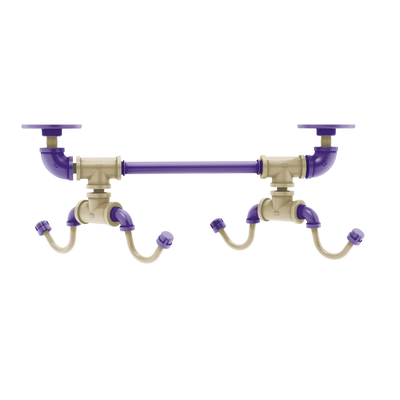 Collegiate Collection Under Cabinet 4 Coffee Mug Rack Hartford Seattle Purple and Gold Edition