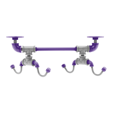 Collegiate Collection Under Cabinet 4 Coffee Mug Rack Hartford Flint Hills Purple and Silver Edition