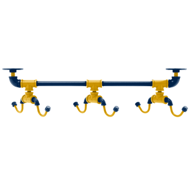 Collegiate Collection Under Cabinet 6 Coffee Mug Rack Mountaineer State Blue and Gold Edition