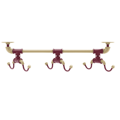 Collegiate Collection Under Cabinet 6 Coffee Mug Rack Tallahassee Garnet and Gold Edition