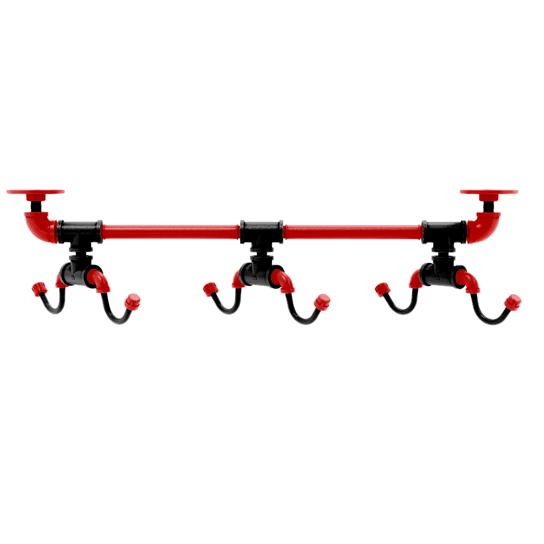 Collegiate Collection Under Cabinet 6 Coffee Mug Rack Lubbock Red and Black Edition