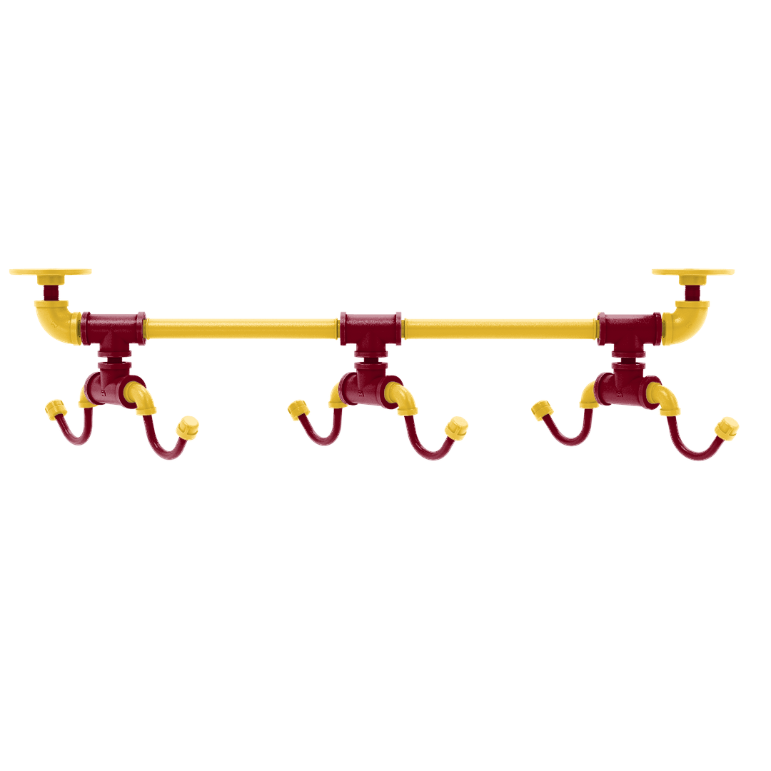 Collegiate Collection Under Cabinet 6 Coffee Mug Rack Twin Cities Maroon and Gold Edition