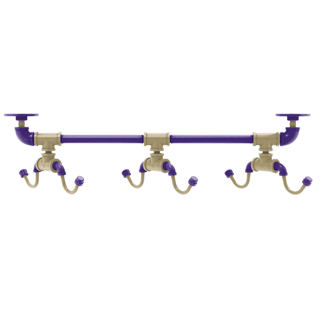 Collegiate Collection Under Cabinet 6 Coffee Mug Rack Seattle Purple and Gold Edition