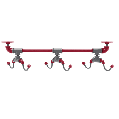 Collegiate Collection Under Cabinet 6 Coffee Mug Rack Pullman Crimson and Gray Edition