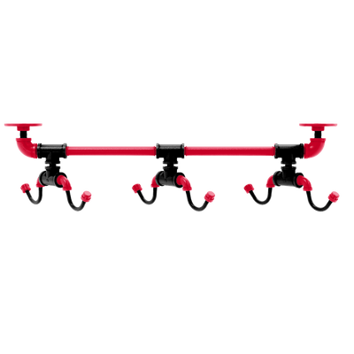 Collegiate Collection Under Cabinet 6 Coffee Mug Rack Cincy Red and Black Edition