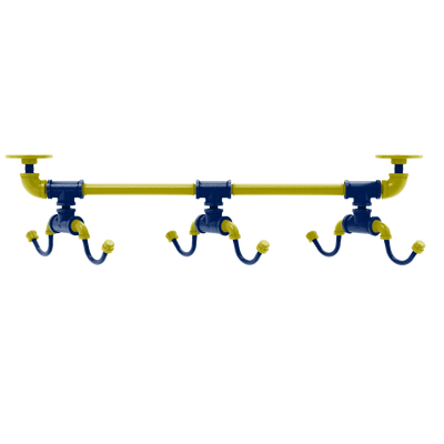 Collegiate Collection Under Cabinet 6 Coffee Mug Rack Steel City Game Day Edition