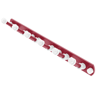 Collegiate Collection 6 Position Tie and Belt Rack Fayetteville Red and White Edition