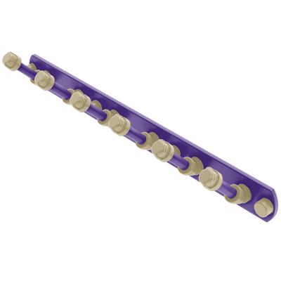 Collegiate Collection 6 Position Tie and Belt Rack Seattle Purple and Gold Edition