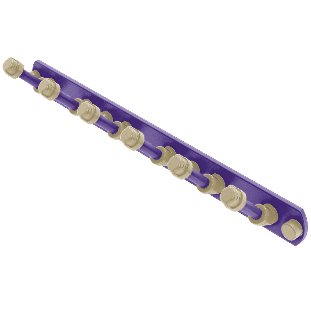 Collegiate Collection 6 Position Tie and Belt Rack Seattle Purple and Gold Edition