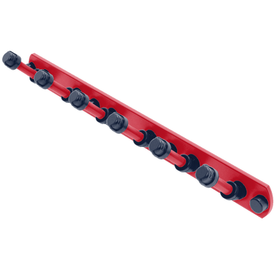 Collegiate Collection 6 Position Tie and Belt Rack Oxford Red and Navy Edition