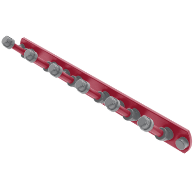 Collegiate Collection 6 Position Tie and Belt Rack Pullman Crimson and Gray Edition