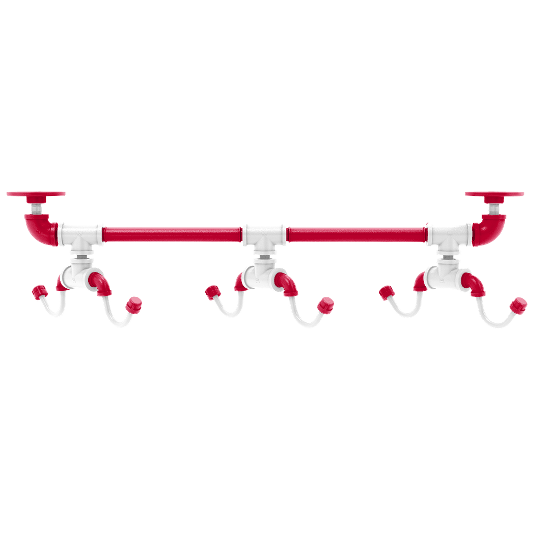 Collegiate Collection Under Cabinet 6 Coffee Mug Rack Salt Lake Red and White Edition