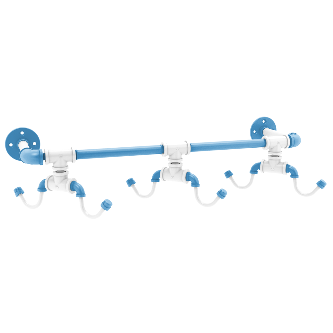 Collegiate Collection Wall Mounted 6 Coffee Mug Rack Chapel Hill Game Day Edition