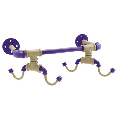 Collegiate Collection Wall Mounted 4 Coffee Mug Rack Seattle Purple and Gold Edition