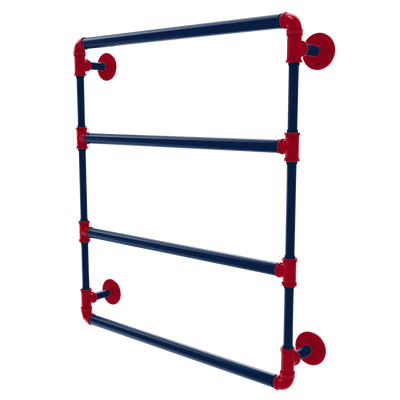 Collegiate Collection Wall Mounted Ladder Towel Bar Tucson Red and Blue Edition