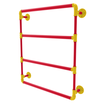 Collegiate Collection Wall Mounted Ladder Towel Bar Chesapeake Red Black and Gold Edition