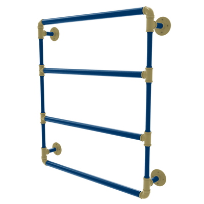 Collegiate Collection Wall Mounted Ladder Towel Bar Atlanta Gold and White Edition