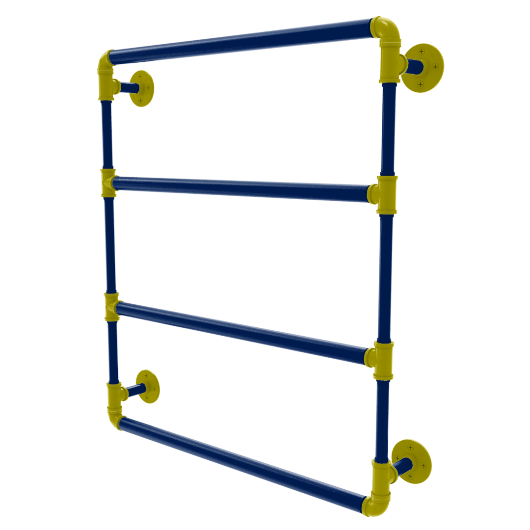 Collegiate Collection Wall Mounted Ladder Towel Bar Steel City Game Day Edition