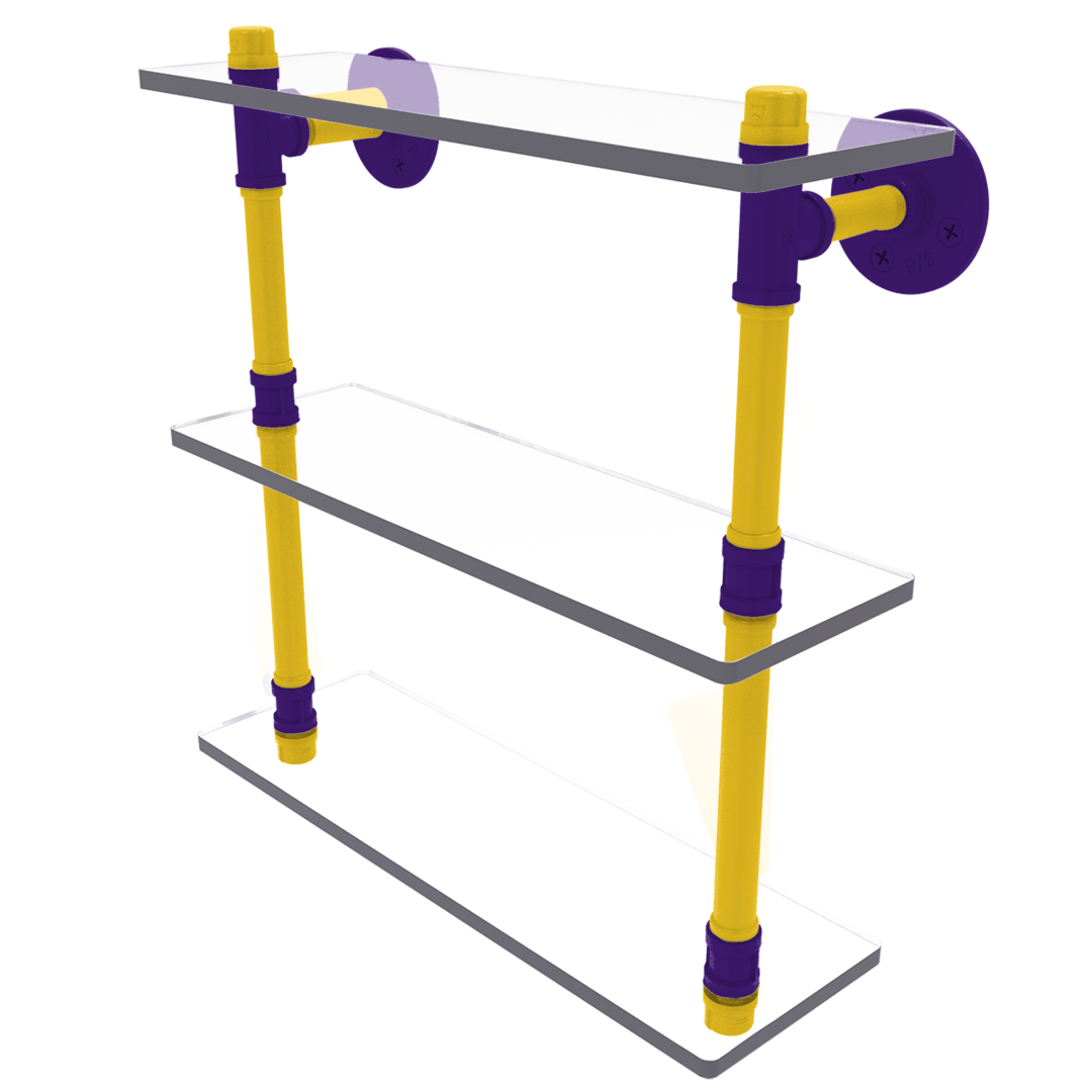 Collegiate  Collection Triple Glass Shelf Bayou Bold Edition