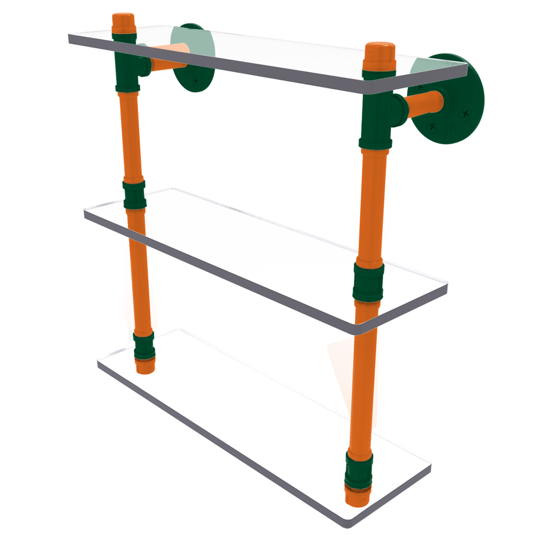 Collegiate  Collection Triple Glass Shelf South Beach Game Day Edition