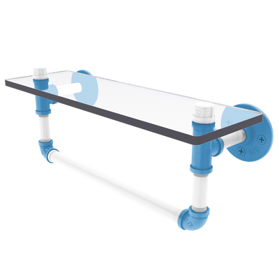 Collegiate Collection Glass Shelf with Towel Bar Chapel Hill Game Day Edition