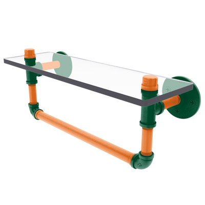 Collegiate Collection Glass Shelf with Towel Bar South Beach Game Day Edition