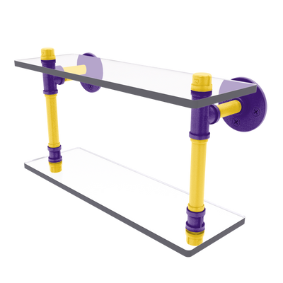 Collegiate Collection Double Glass Shelf Bayou Bold Edition