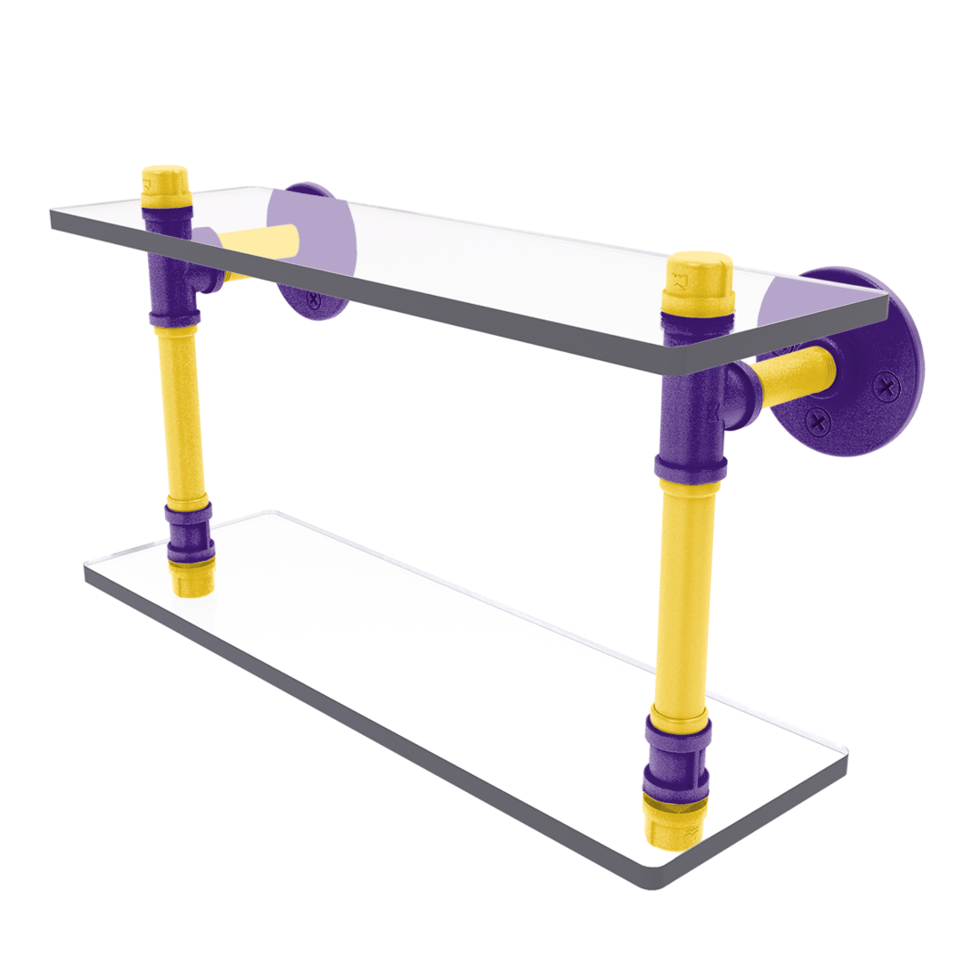 Collegiate Collection Double Glass Shelf Bayou Bold Edition