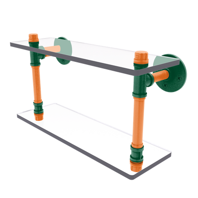 Collegiate Collection Double Glass Shelf South Beach Game Day Edition