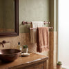 Satellite Orbit Two Collection Double Towel Bar with Smooth Accents