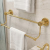 Mercury Collection Double Towel Bar with Smooth Accents
