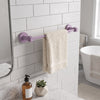 Mercury Collection Towel Bar with Grooved Accents